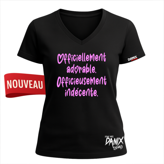 Tshirt Officiellement adorable Officieusement indécente